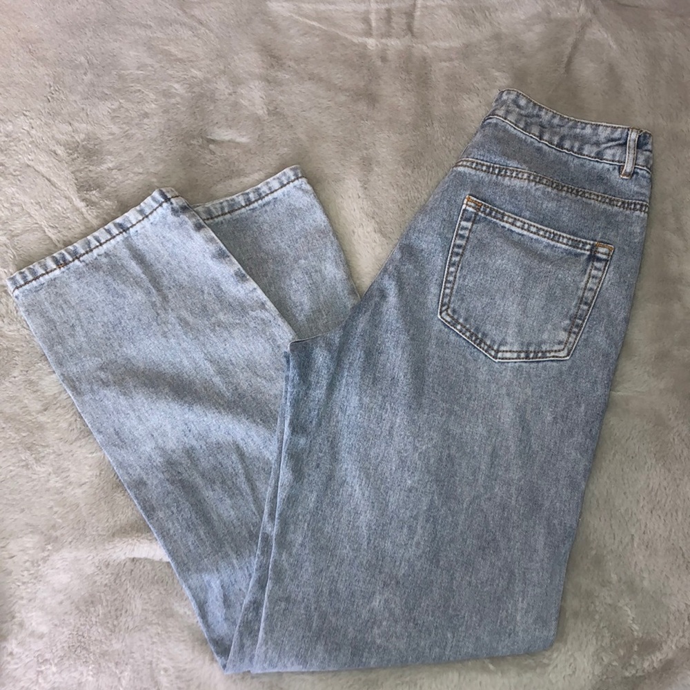 MISSGUIDED Blue Mid Rise Dad Jeans - Picture 4 of 5
